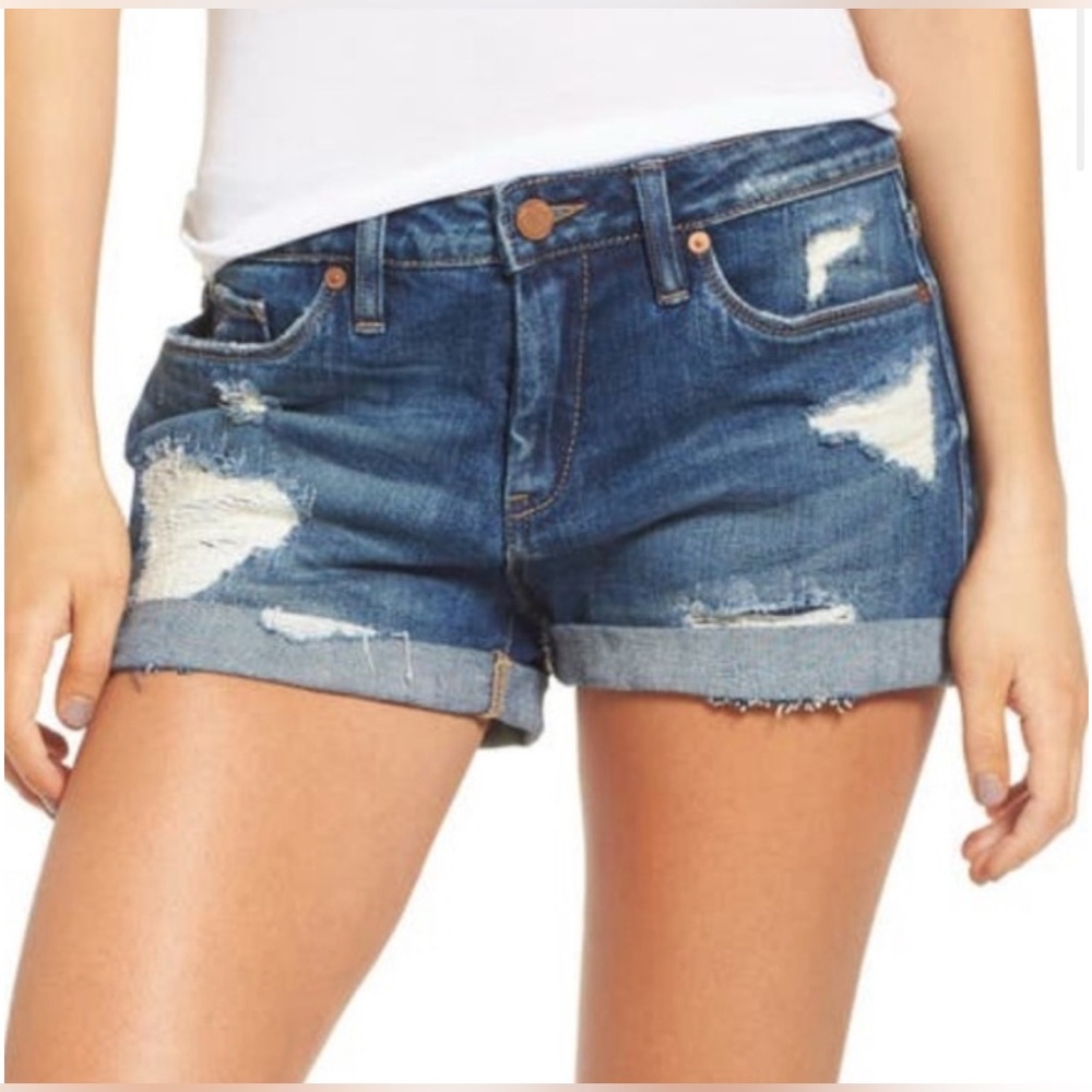 BRAND NEW Vintage Distressed High Rise JEAN Shorts - Picture 1 of 4